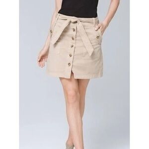 White House Black Market Belted Cargo Skirt Sz 0 Like New ❤️🌞🌞